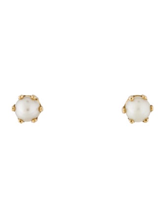 Satomi Kawakita 14K Baby Pearl Stud Earrings