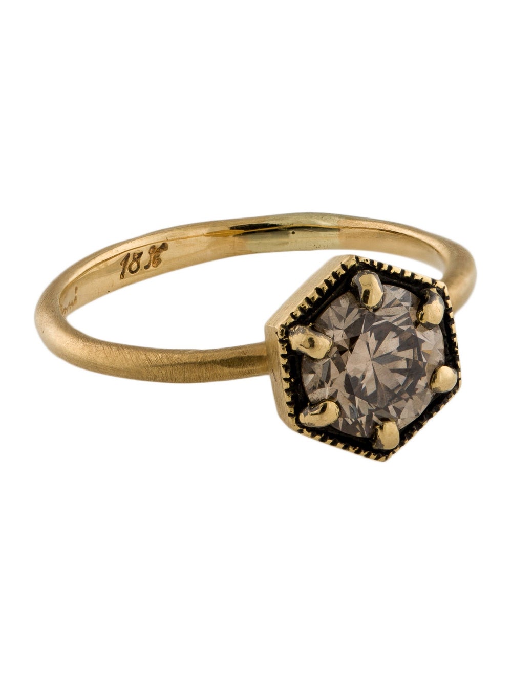 Satomi Kawakita 18K Diamond Cocktail Ring Gem