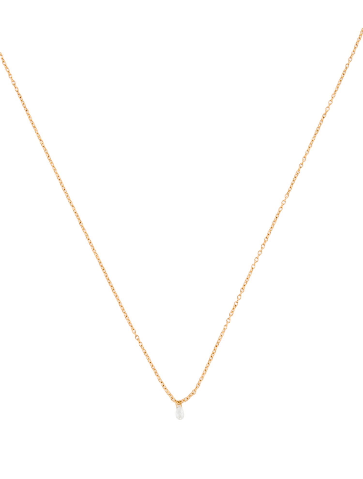 Satomi Kawakita 18K Diamond Drop Necklace