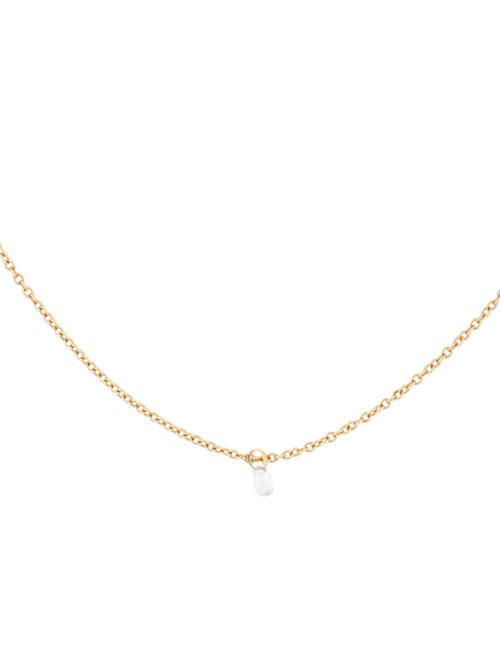 Satomi Kawakita 18K Diamond Drop Pendant Necklace