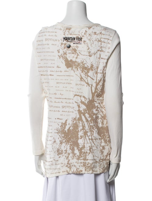 Sportalm Graphic Print Scoop Neck T-Shirt