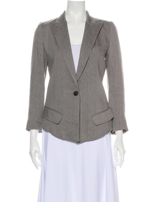 Smythe Linen Blazer Grey