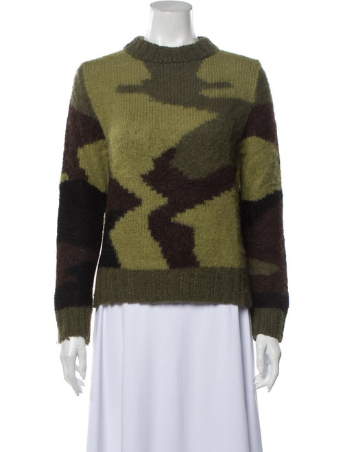 Smythe Alpaca Printed Sweater Green