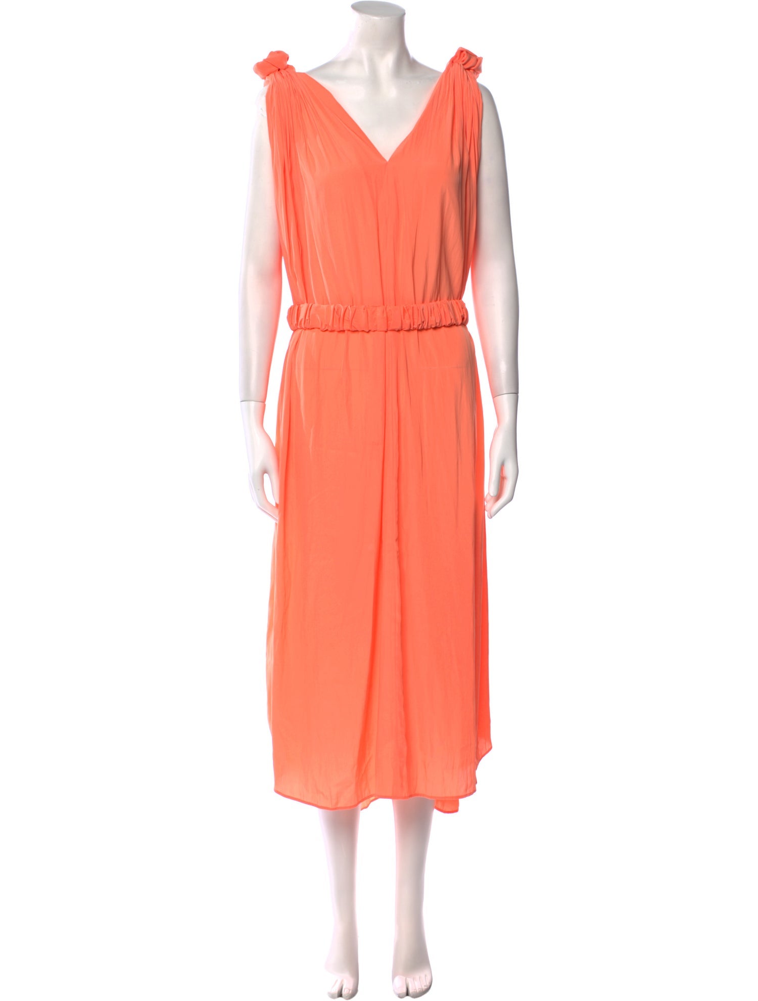 Smythe V-Neck Long Dress