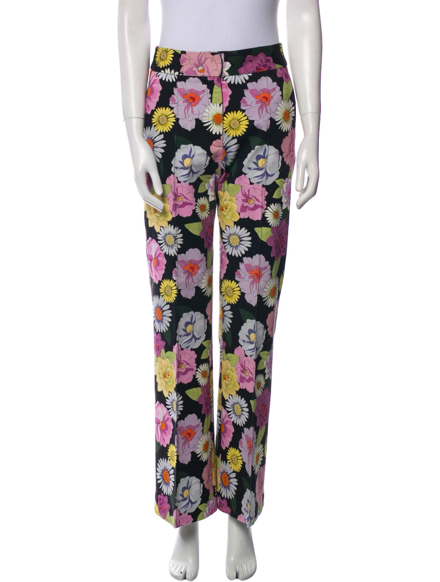 Smythe Floral Print Wide Leg Pants
