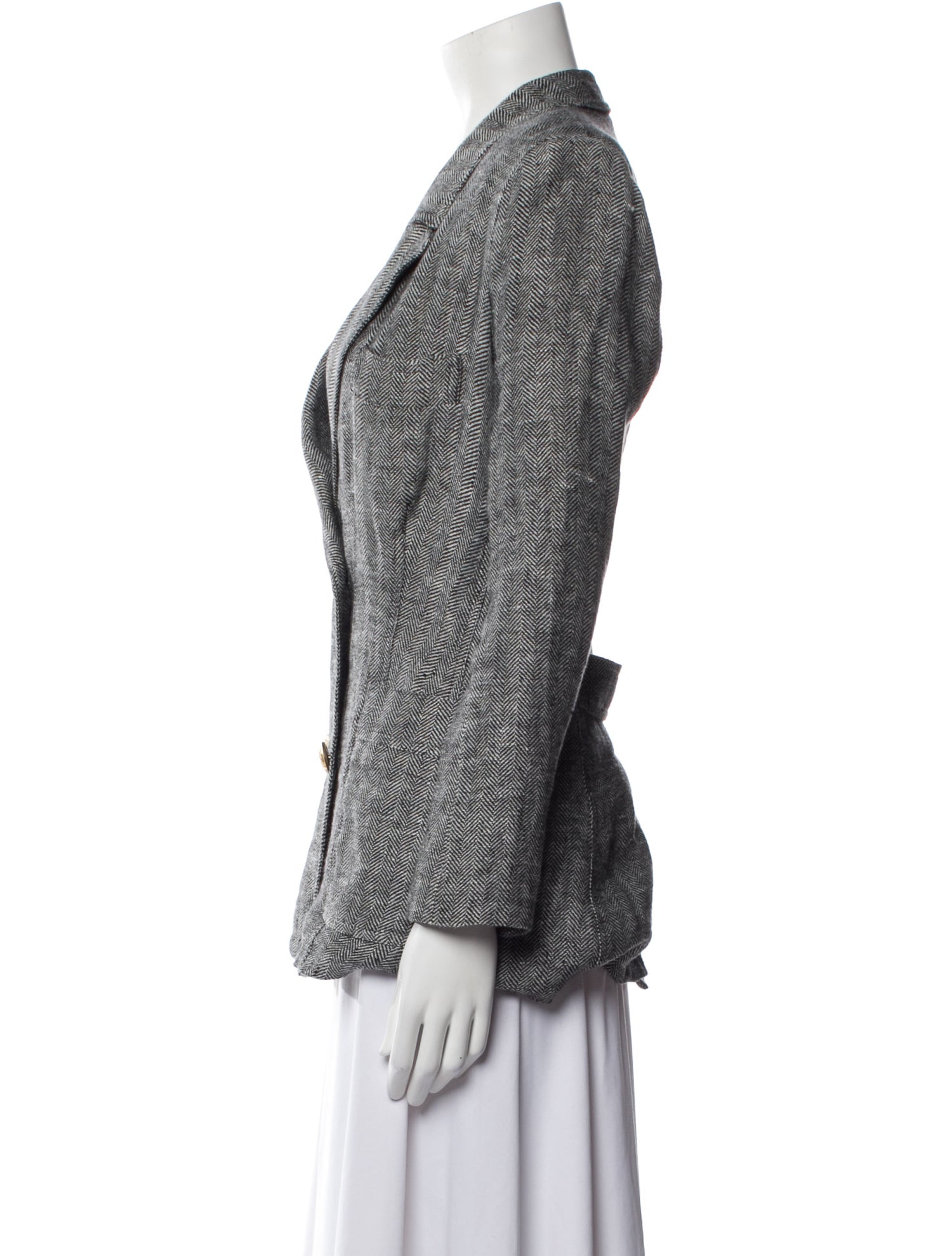 Smythe Linen Printed Blazer