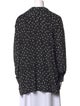 Smythe Polka Dot Print Long Sleeve Button-Up Top