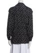 Smythe Polka Dot Print Long Sleeve Button-Up Top