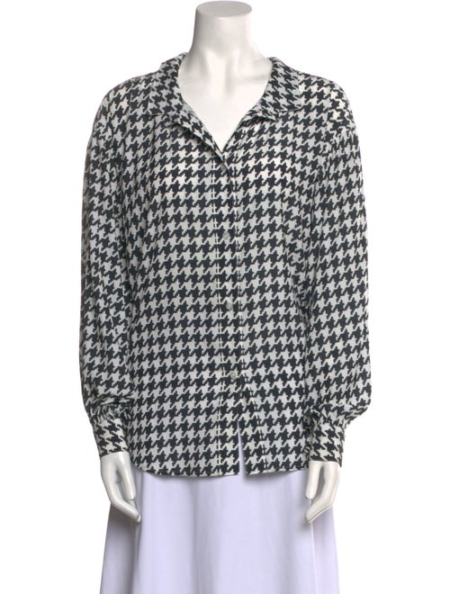 Smythe Printed V-Neck Blouse