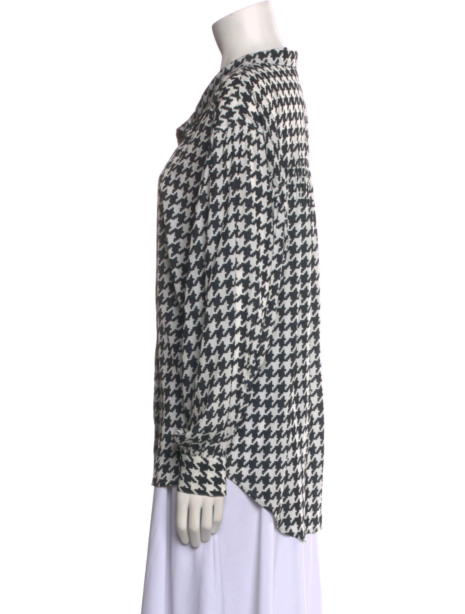 Smythe Printed V-Neck Blouse