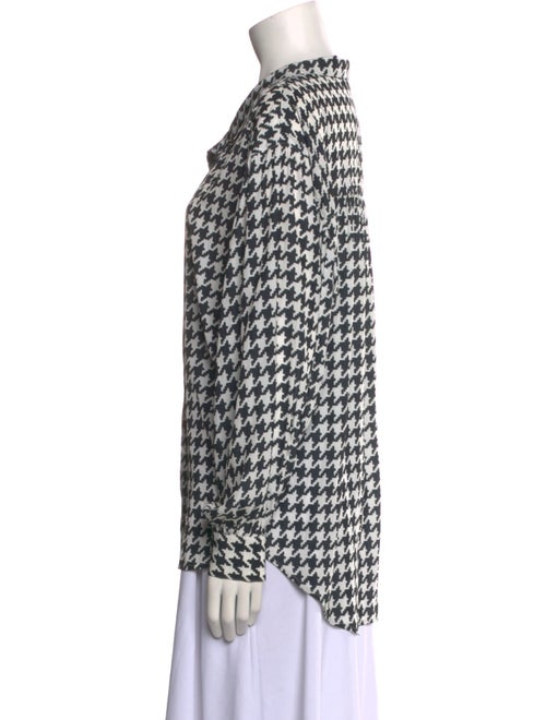 Smythe Printed V-Neck Blouse