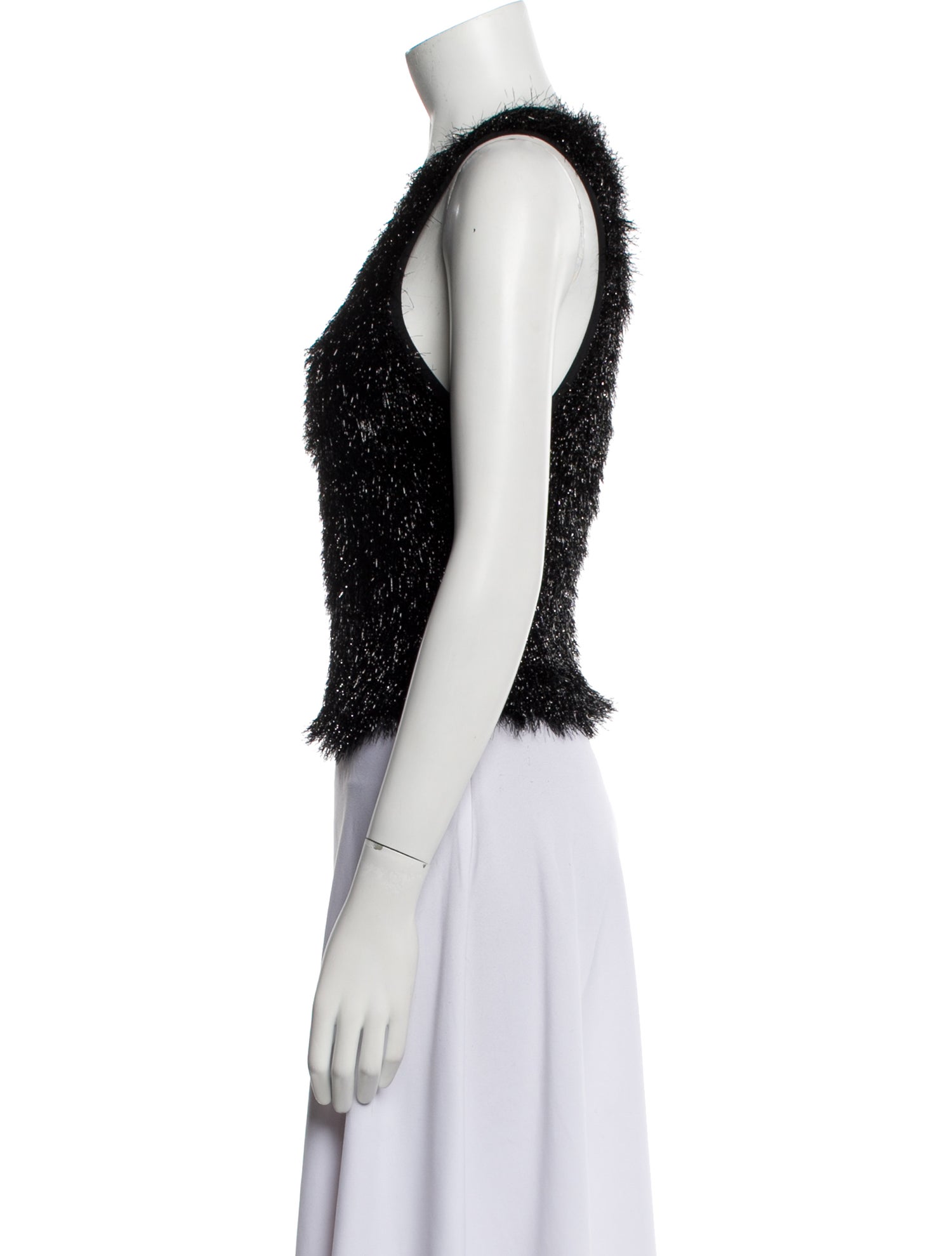 Smythe Nylon Scoop Neck Crop Top