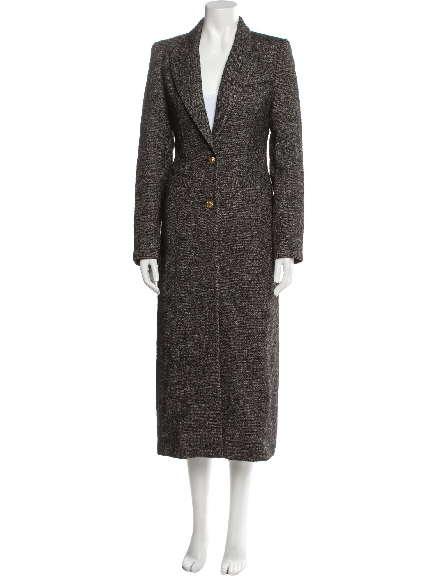 Smythe Linen Tweed Pattern Coat