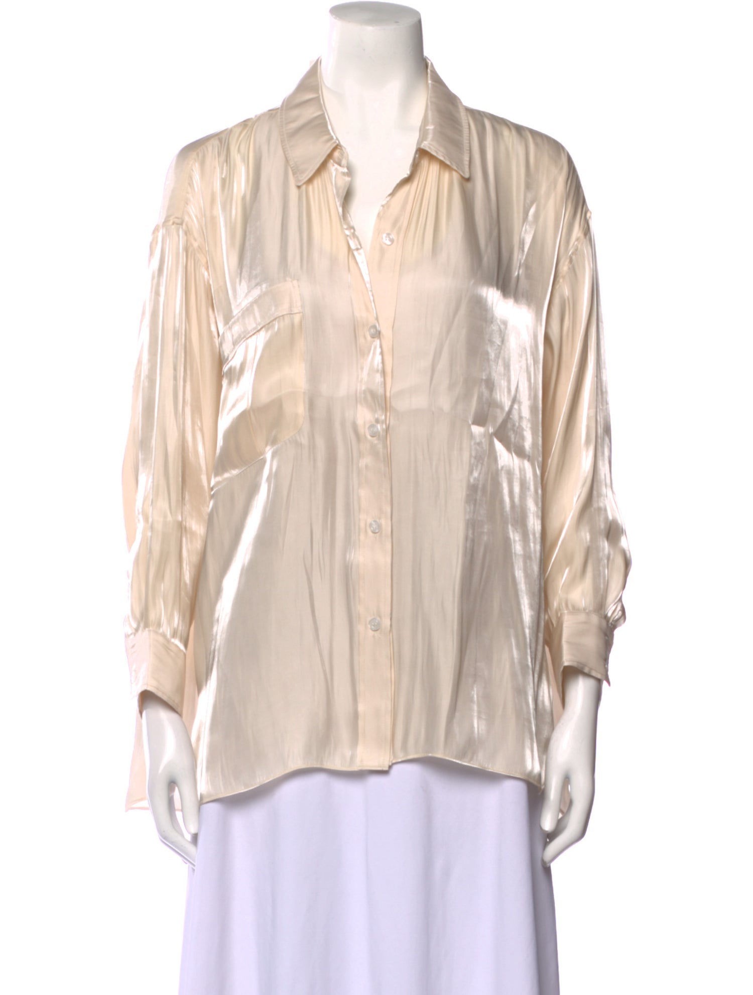Smythe Long Sleeve Button-Up Top
