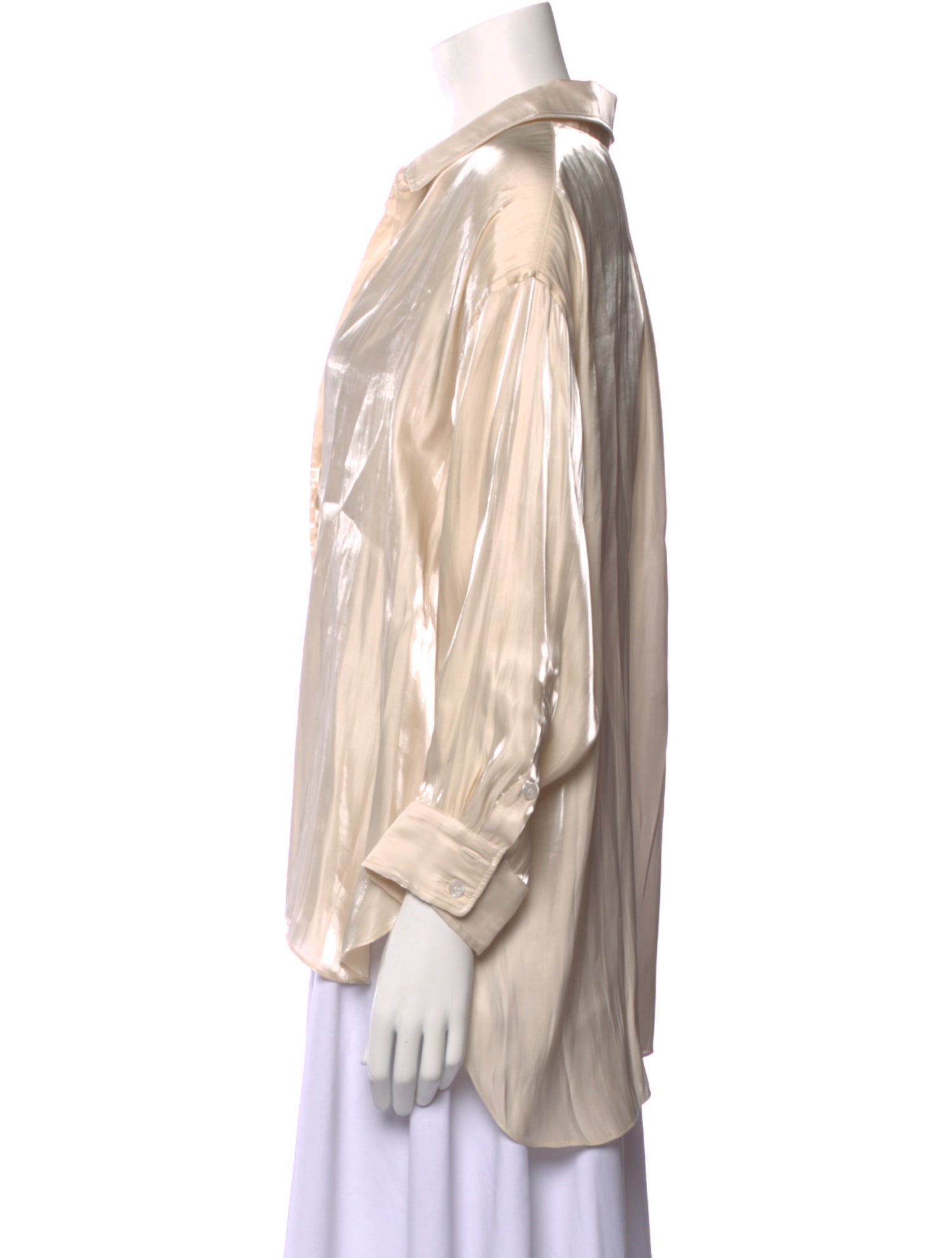 Smythe Long Sleeve Button-Up Top