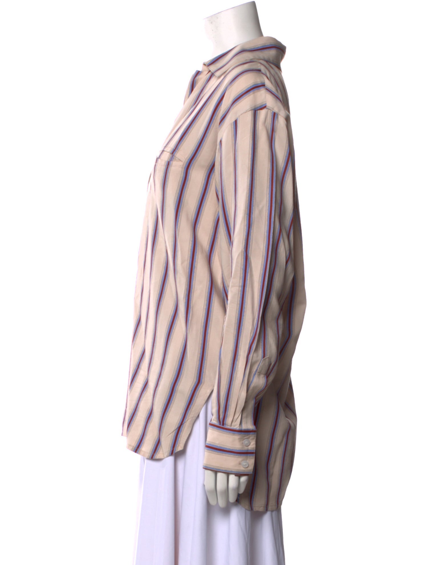 Smythe Striped V-Neck Tunic