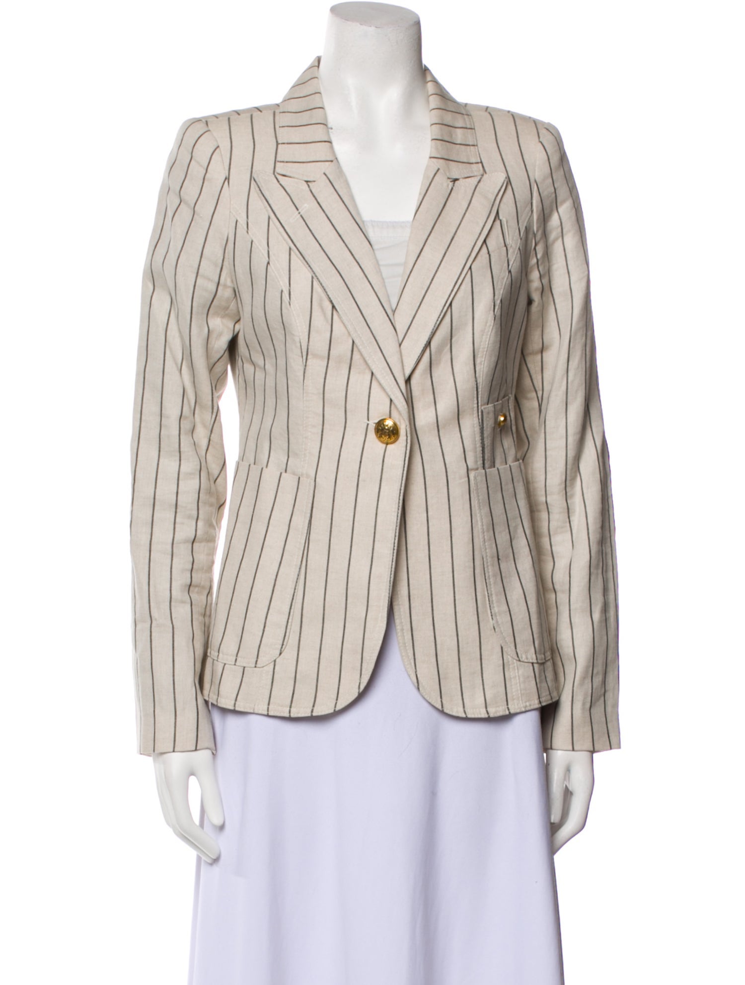 Smythe Linen Striped Blazer