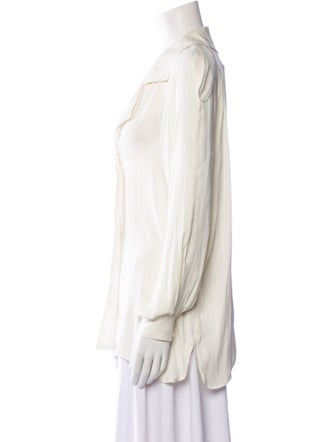 Smythe Long Sleeve Button-Up Top