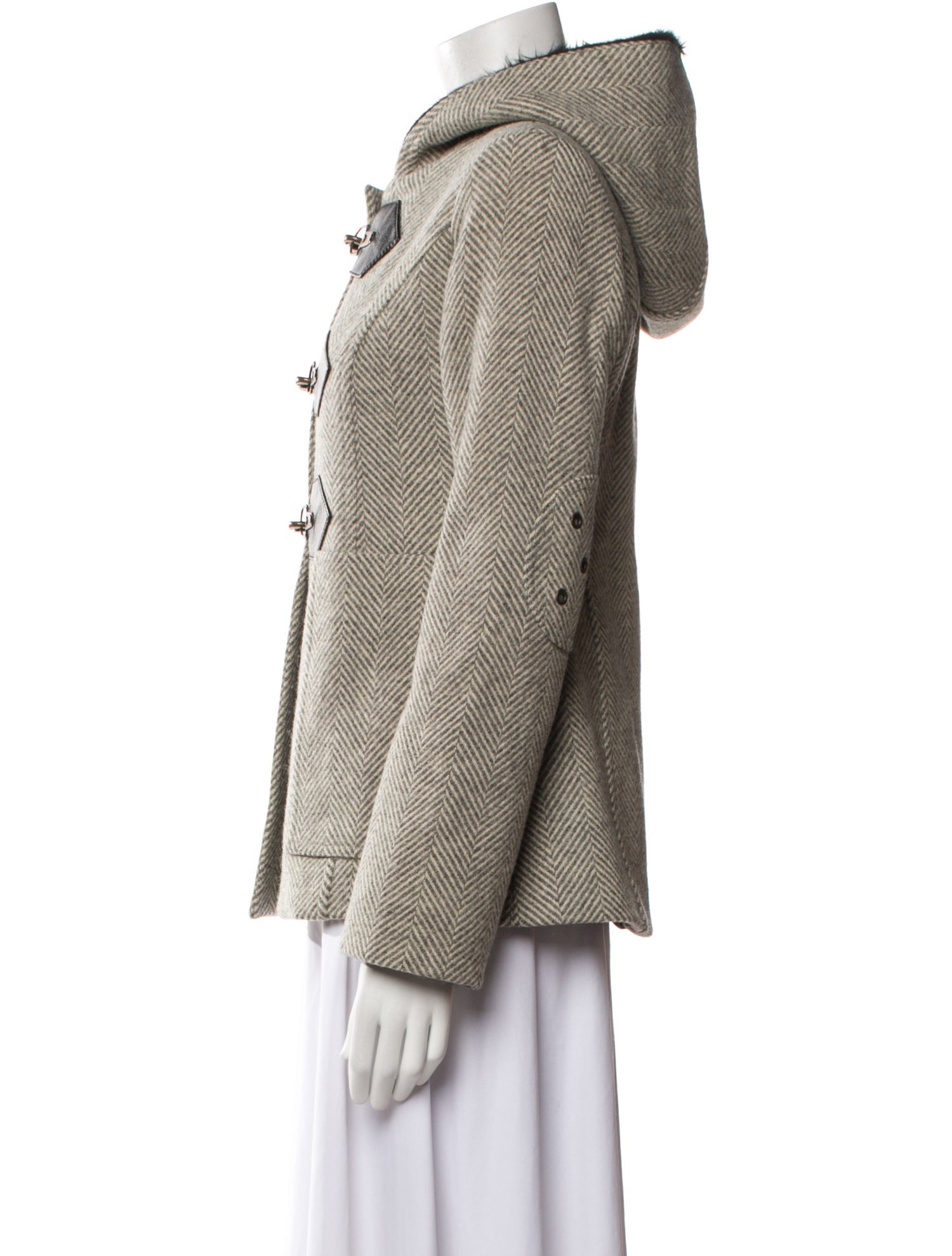 Smythe Virgin Wool Printed Coat