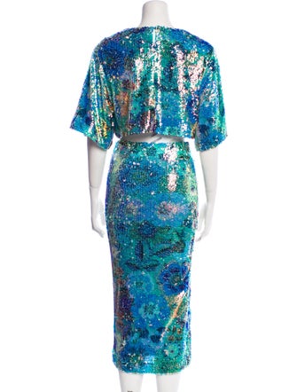 Smythe Sequin Embellishments Skirt Set