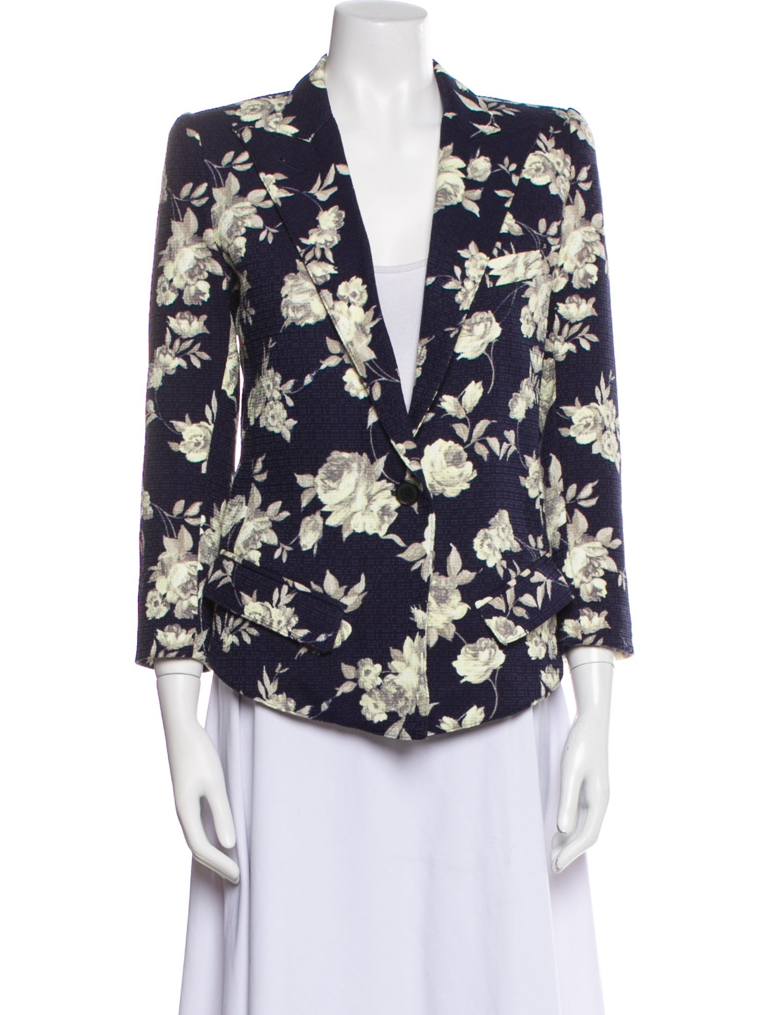 Smythe Floral Print Blazer