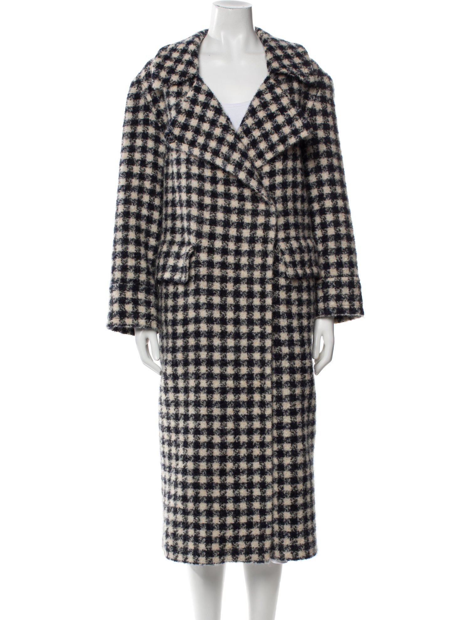 Smythe Plaid Print Coat