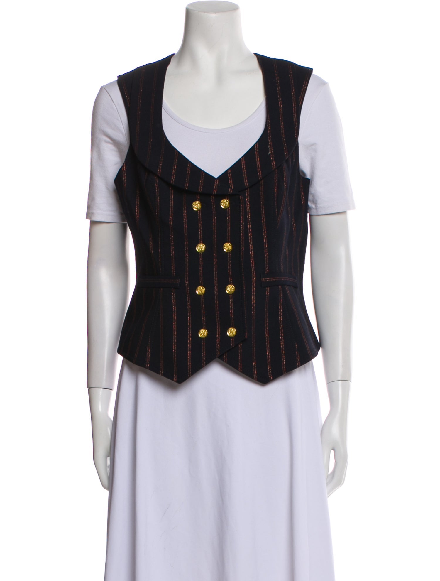 Smythe Striped Vest w/ Tags