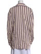 Smythe Striped Long Sleeve Button-Up Top
