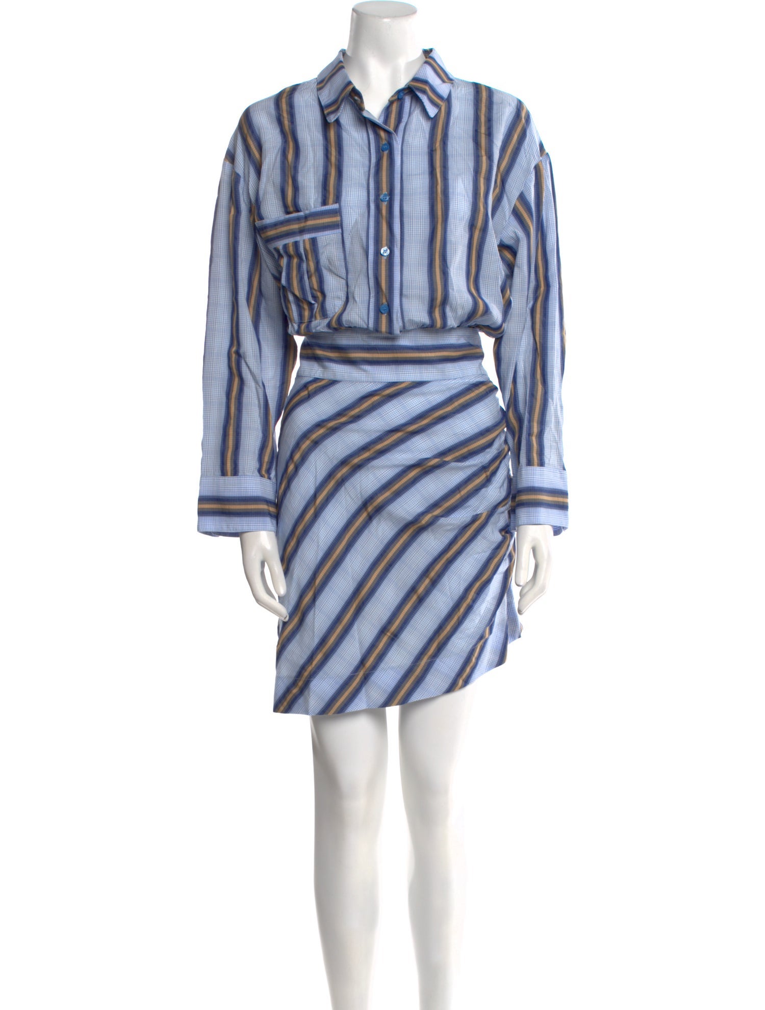 Smythe Striped Knee-Length Dress