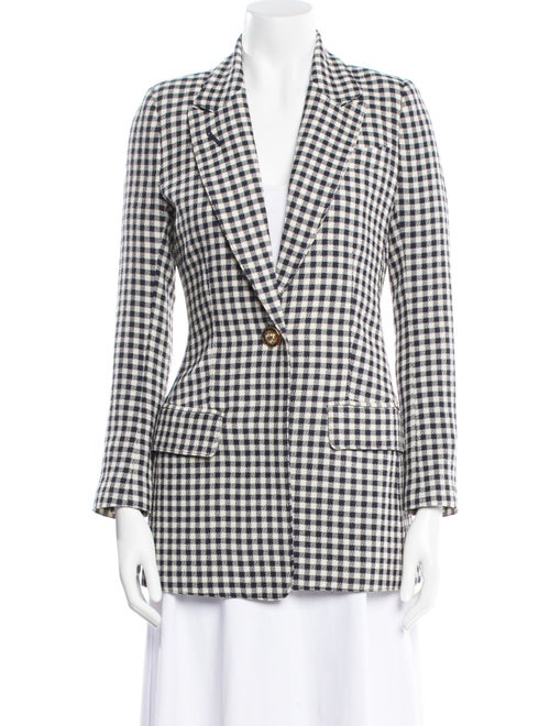 Smythe Wool Plaid Print Blazer