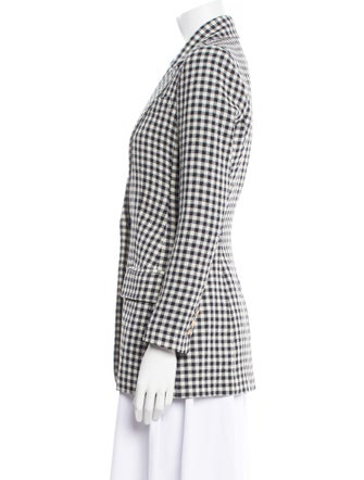 Smythe Wool Plaid Print Blazer