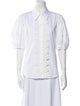 Smythe Three-Quarter Sleeve Button-Up Top