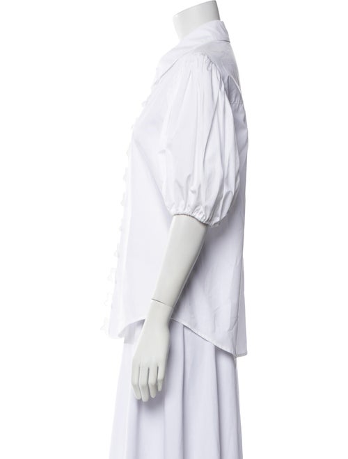 Smythe Three-Quarter Sleeve Button-Up Top