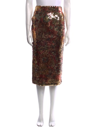 Smythe Printed Midi Length Skirt