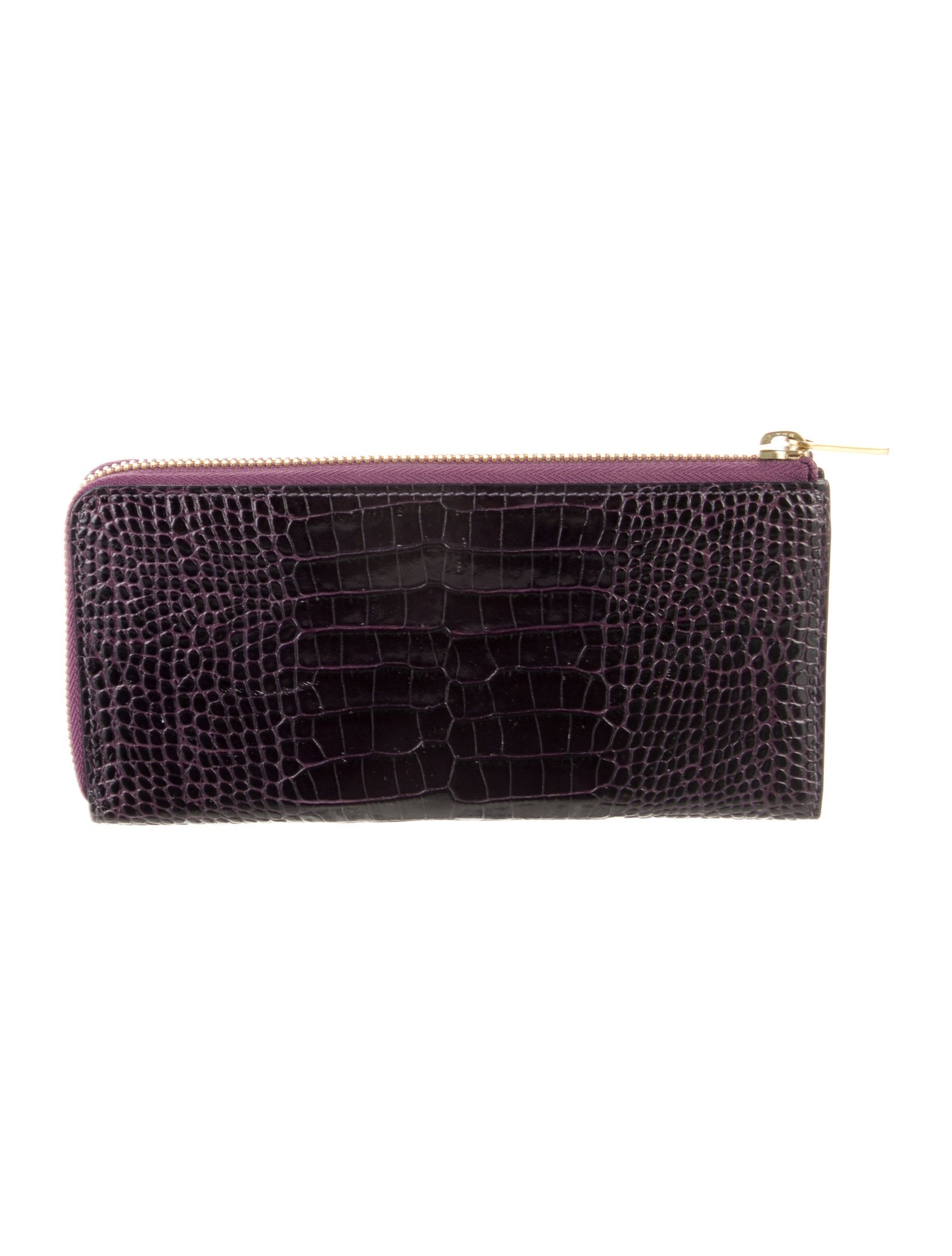 Smythe Leather Animal Print Continental Wallet