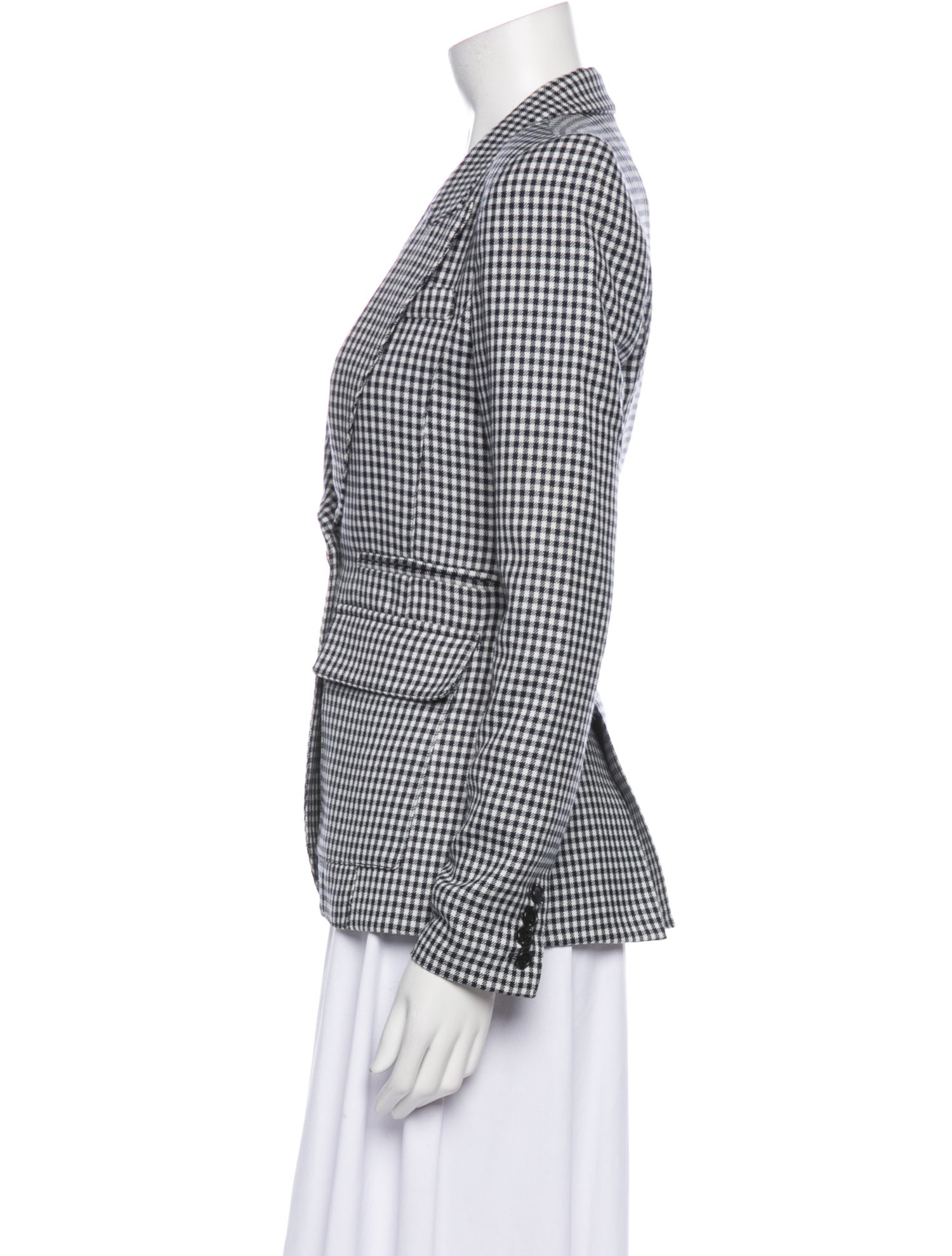 Smythe Houndstooth Print Blazer