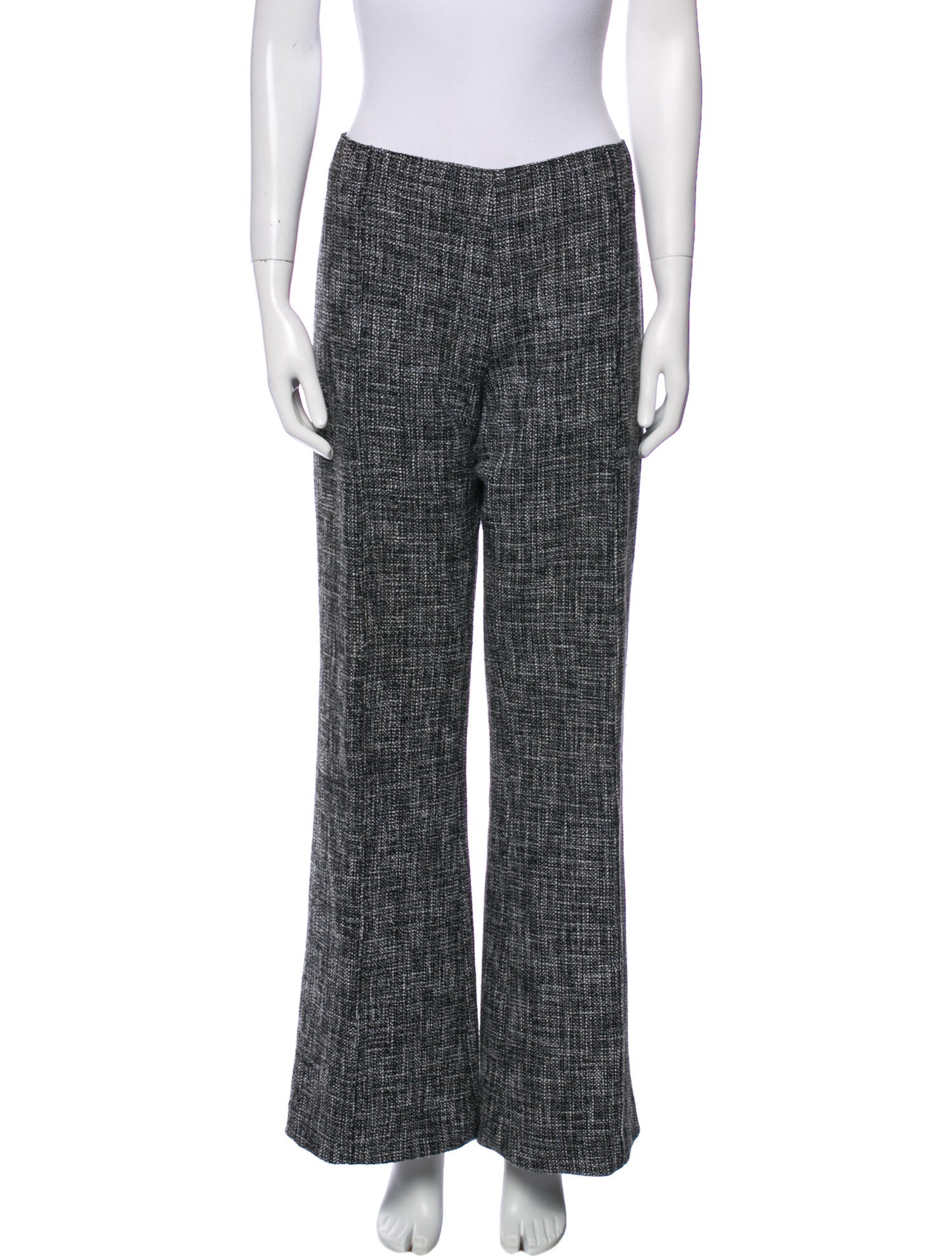Smythe Tweed Pattern Wide Leg Pants