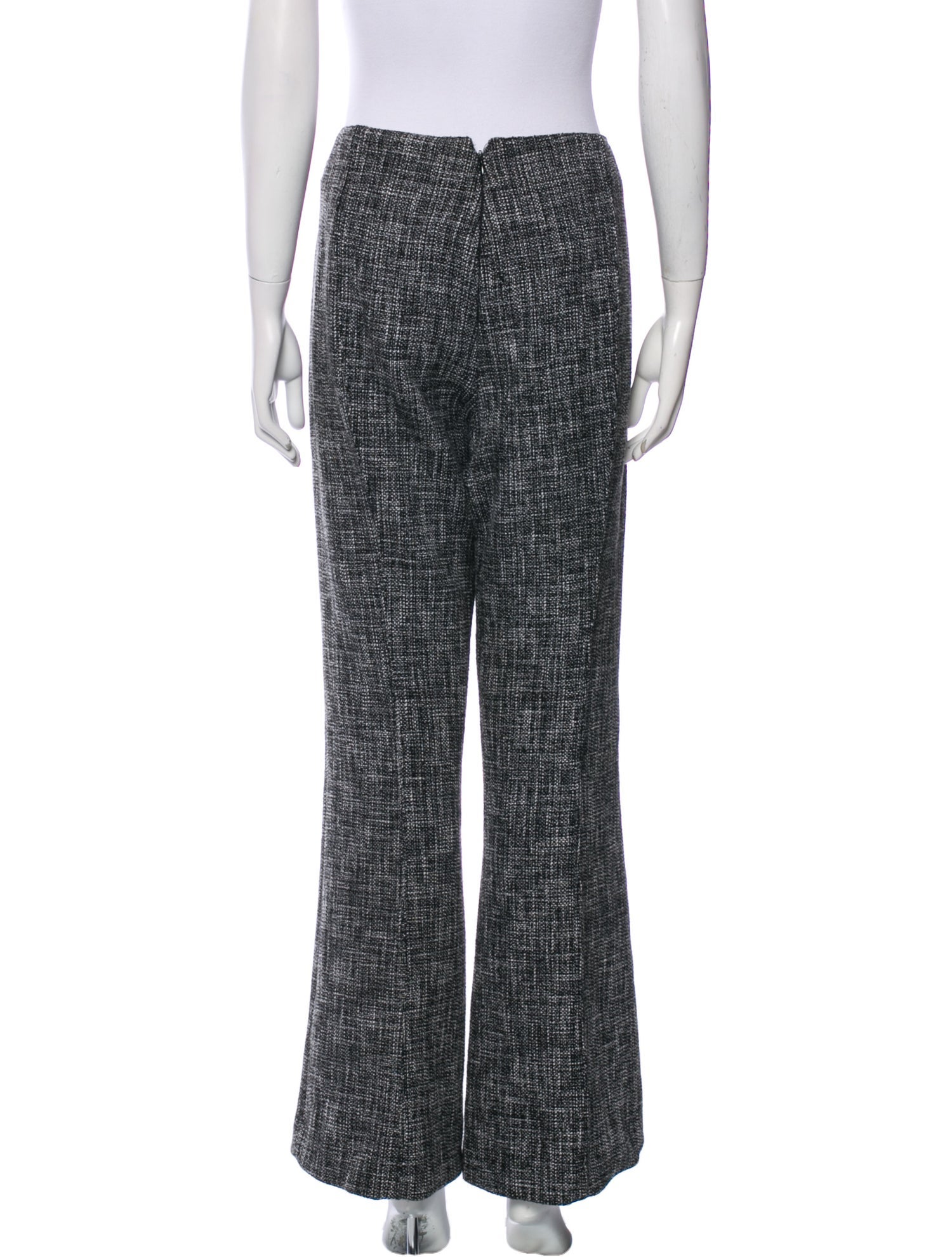 Smythe Tweed Pattern Wide Leg Pants
