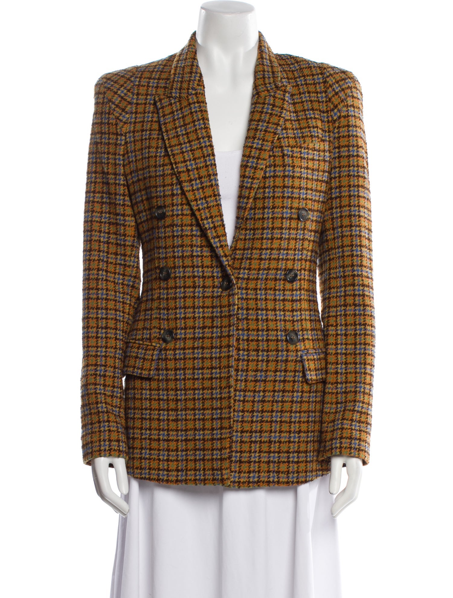 Smythe Plaid Print Blazer