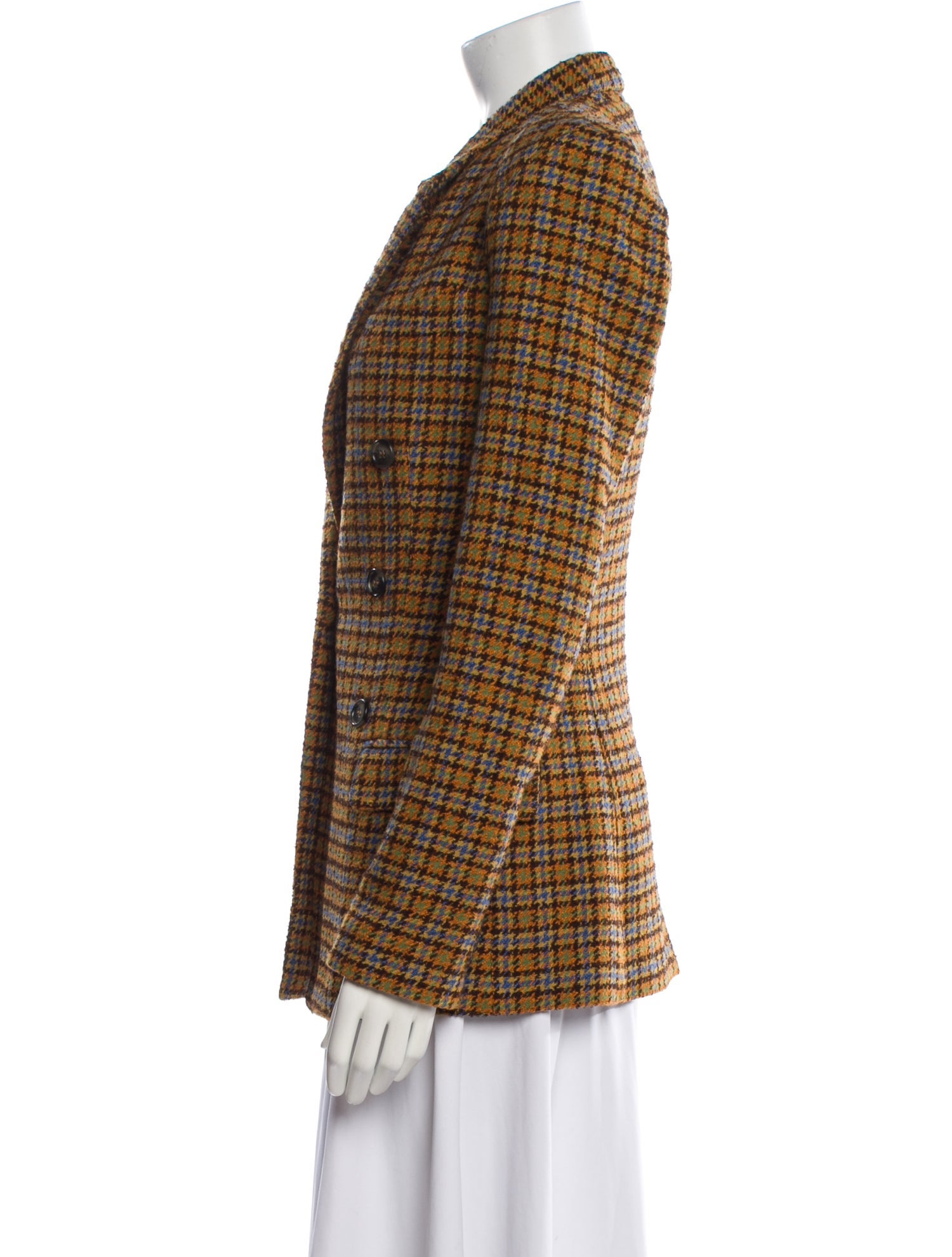 Smythe Plaid Print Blazer