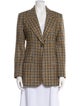 Smythe Wool Plaid Print Blazer