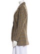 Smythe Wool Plaid Print Blazer