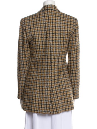 Smythe Wool Plaid Print Blazer