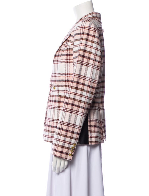Smythe Plaid Print Blazer