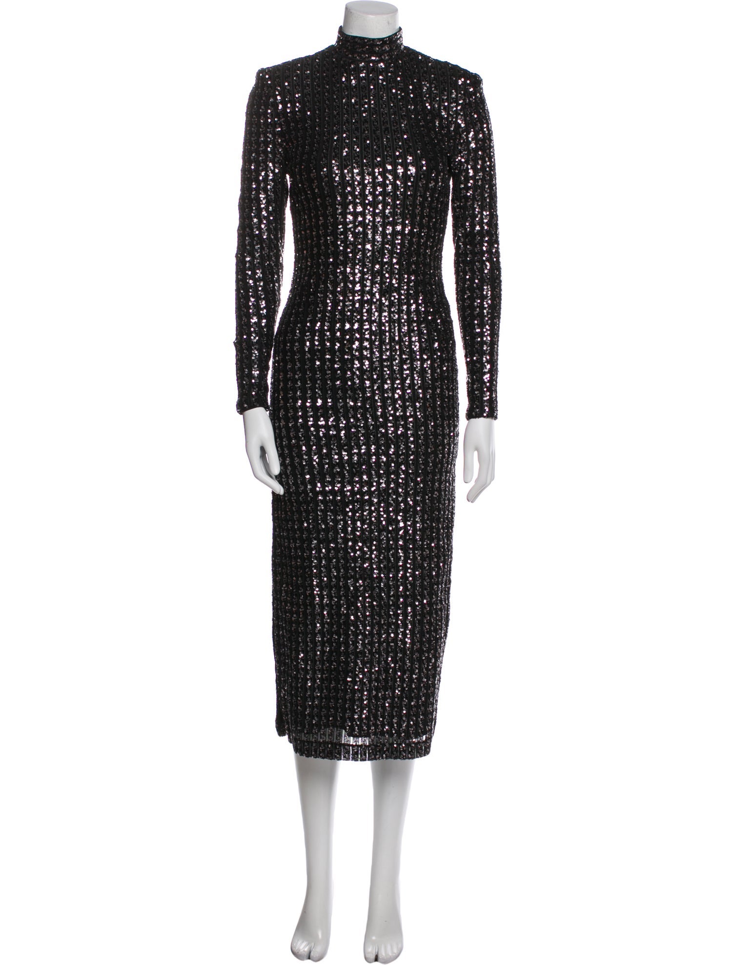 Smythe Mock Neck Long Dress