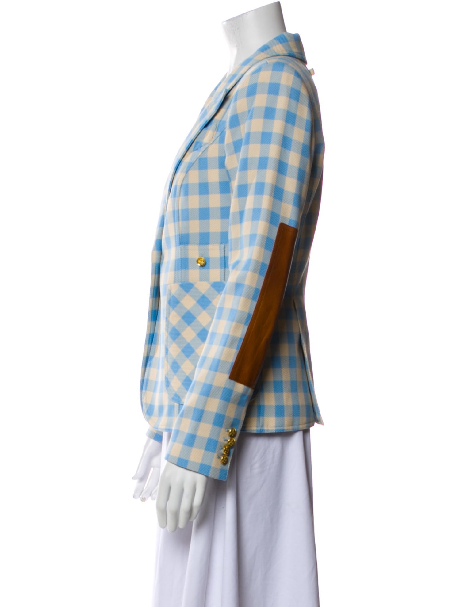 Smythe Plaid Print Blazer w/ Tags