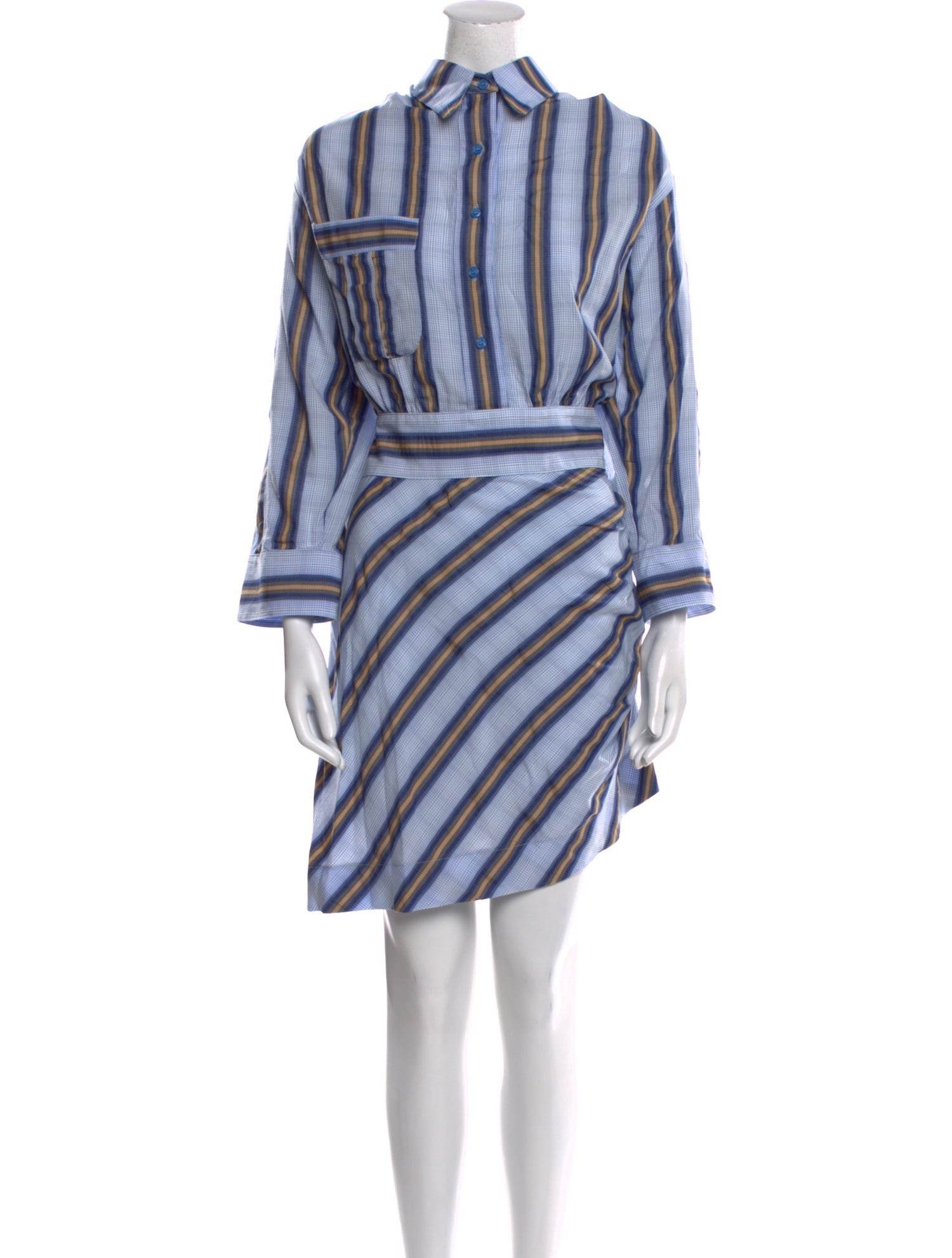 Smythe Striped Knee-Length Dress