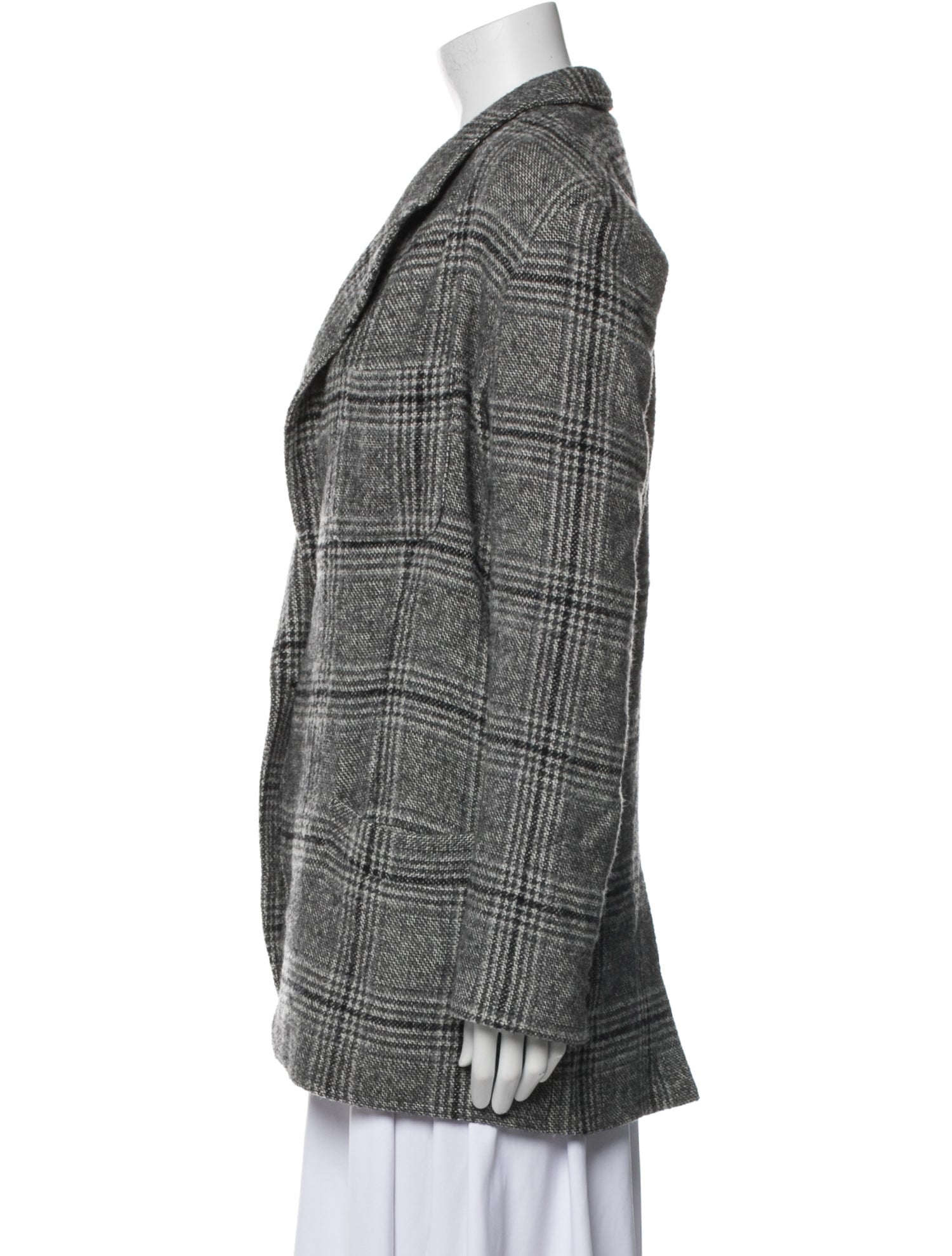 Smythe Wool Plaid Print Blazer