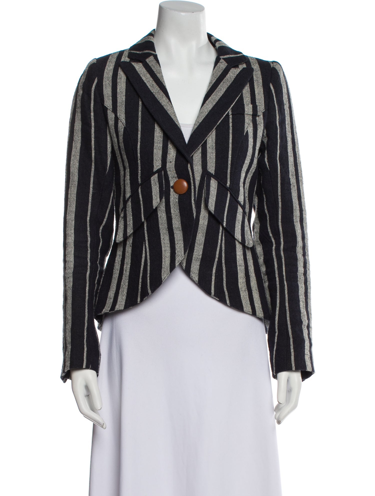 Smythe Linen Striped Blazer