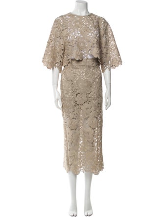 Smythe Lace Pattern Skirt Set